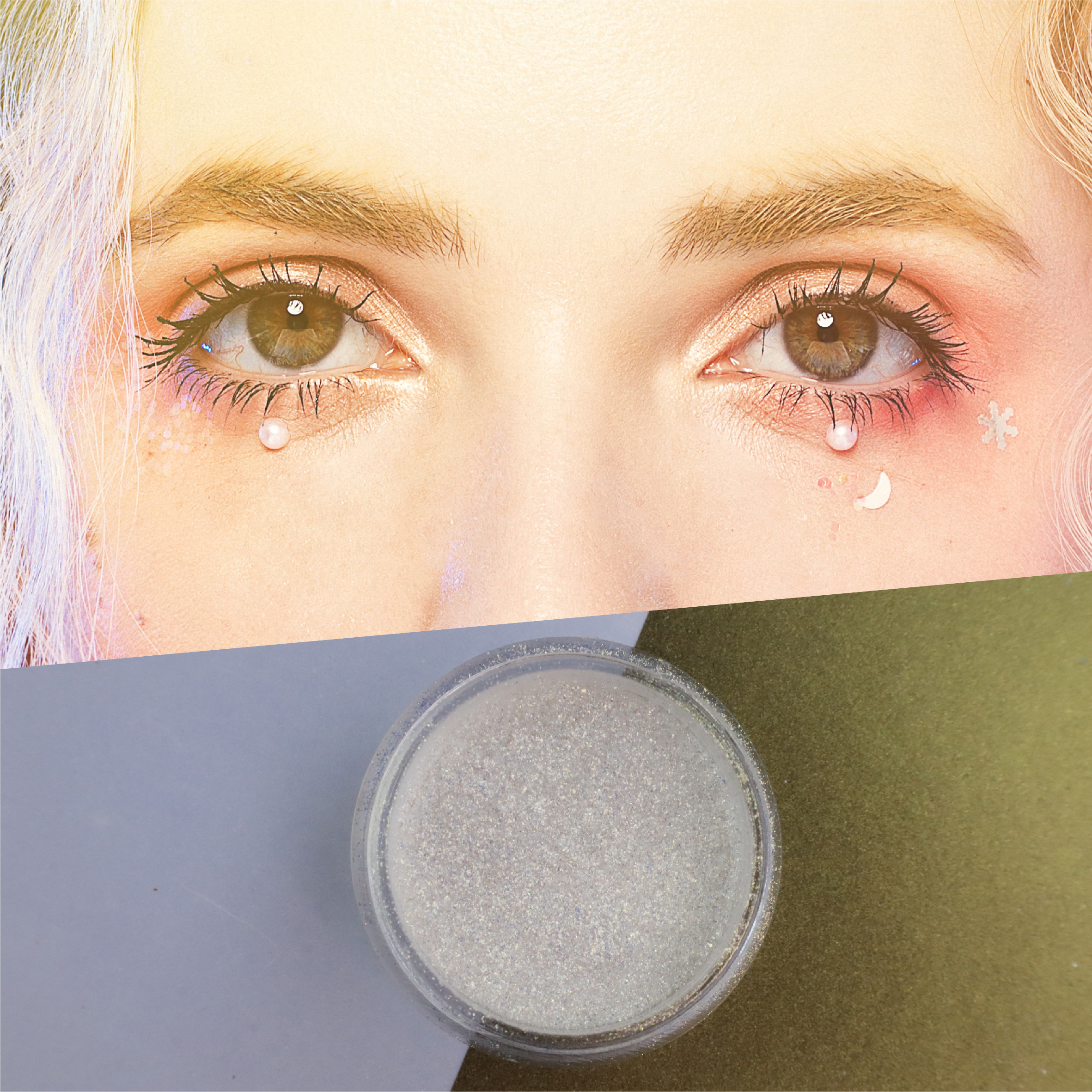 Kristal interferentie parelmoer pigment
