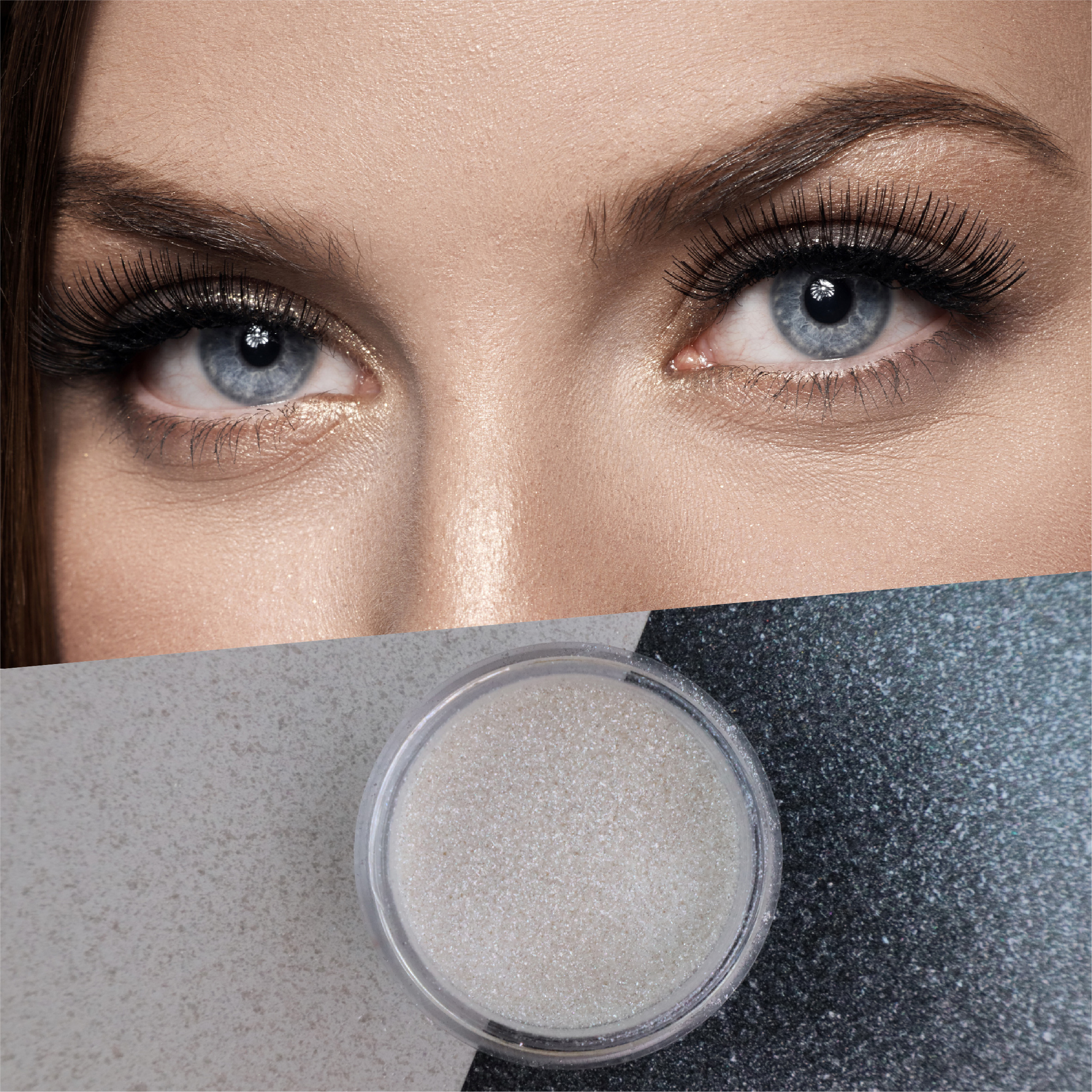Kristal zilveren wit parelle pigment