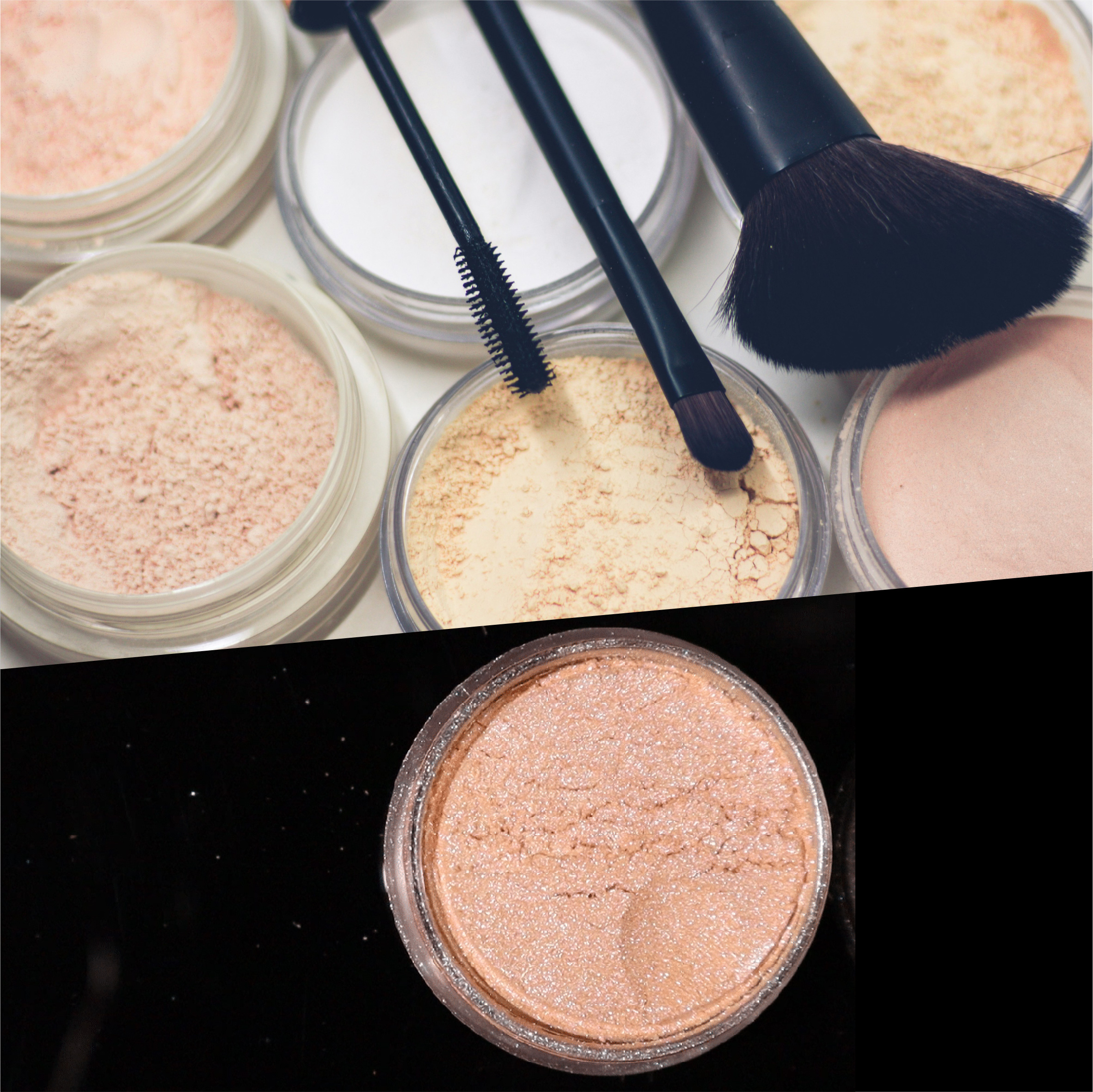 Naakt huidtint parelmoer pigment