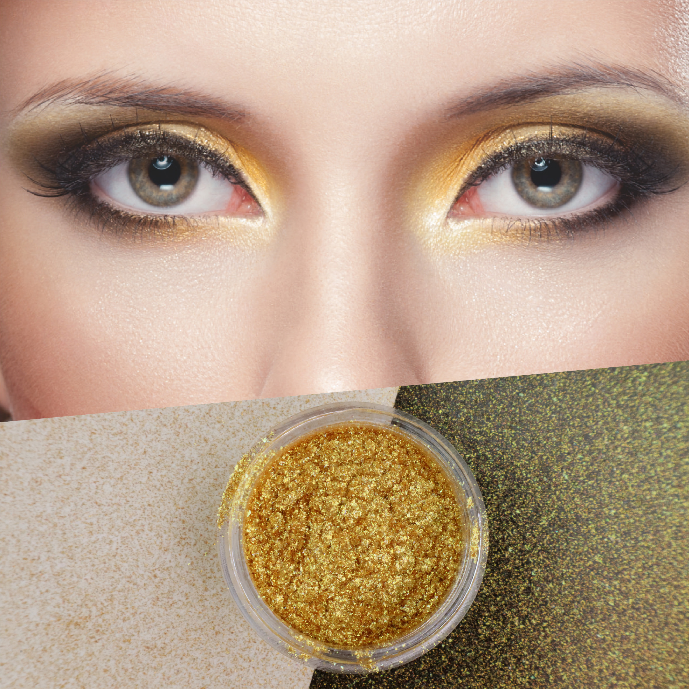 Diamant gouden parellijstenpigment
